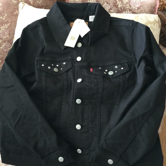 levis original trucker jacket black